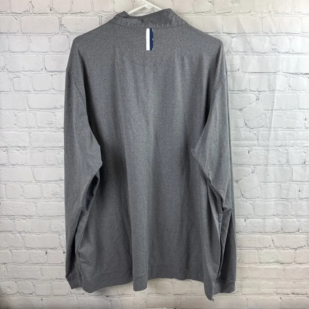 Rhoback 1/4 Zip Pullover Shirt Men's 2XL Heather Gray Stretch Performance Golf - Picture 6 of 9